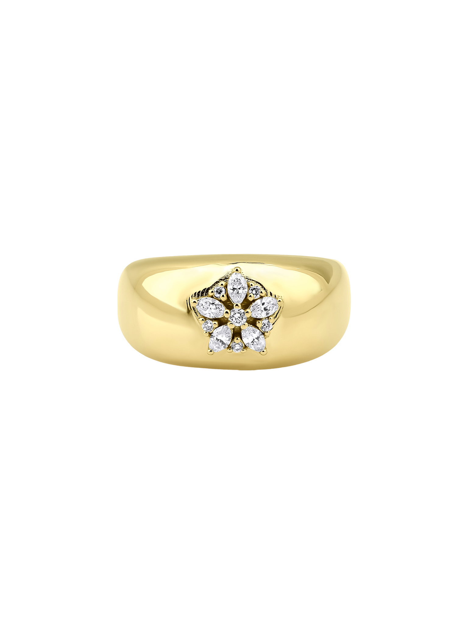 Fleur diamond ring
